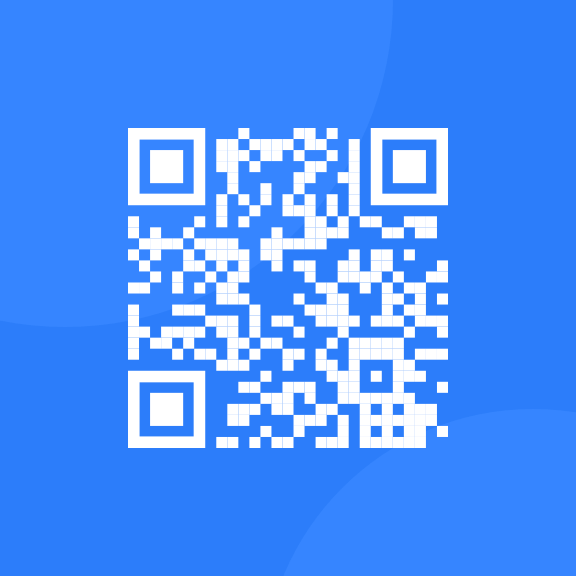 blue-and-white qr code